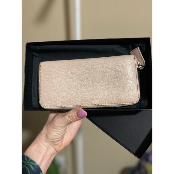 Yves St. Laurent Pink Zip Wallet - Picture 1 of 15